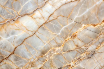 Sticker - White marble with golden veins close-up