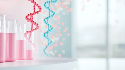 Wall Mural - A laboratory filled with equipment used for DNA analysis and sequencing, showcasing the tools used to explore the human genome.