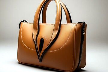 Aufkleber - Minimalist handbag design, with clean lines and a simple, structured shape, offering a sleek and modern accessory look