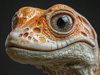 Wall Mural - Close-up Portrait of a Gecko with Striking Eye Detail