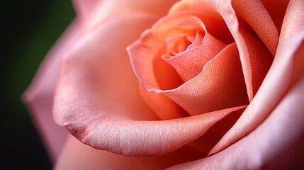 Poster -  A pink rose with water droplets on its petals against a darkened middle