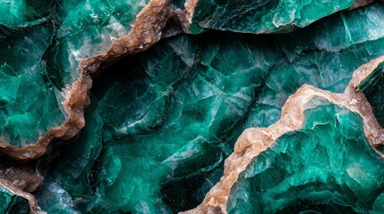 Poster -  A tight shot of a green-brown rock and a black bird atop, perched beside it