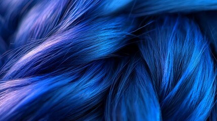 Poster - blue and purple strands stacked atop one another