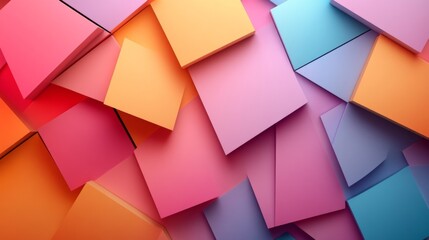 Sticker - Colorful Abstract Geometric Background