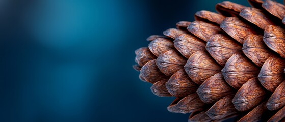 Canvas Print -  A sharp pine cone against a softly blurred background of another pine cone