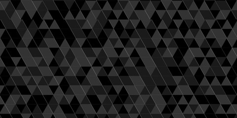 Black and gray Polygon Mosaic triangle overlap texture background. Vector geometric seamless abstract surface creative diamond pattern corporate.