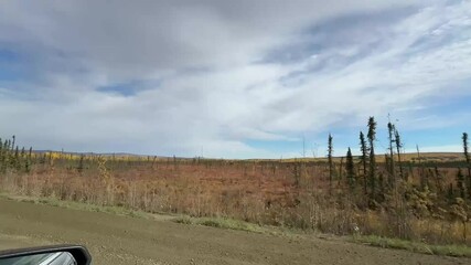 Wall Mural - Fahrt auf dem Dalton Highway in Alaska