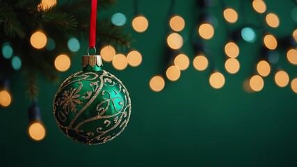 christmas background with baubles