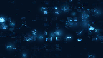 Aufkleber - Digital Data Flow Vector Background. Big Data Technology Lines. Data Transmission Concept. High Speed Internet. Information Matrix Flow in Virtual Reality Cyberspace. Vector Illustration.