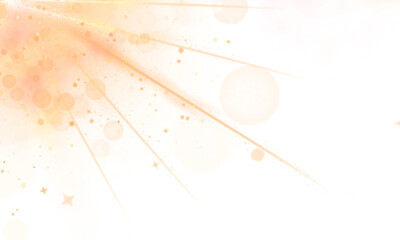 sunlight glow effects on a transparent background