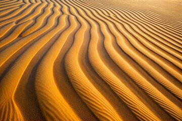 Poster - Abstract sand dunes patterns created by wind erosion