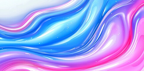 Wall Mural - the background graphic is a pastel violet, steel blue, and silver design with abstract waves