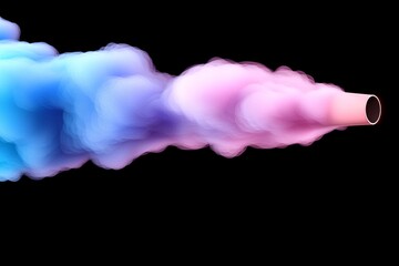 Wall Mural - a blue and purple smoke background with sparkling glitter particles