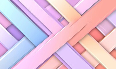 With a geometric panel on a blue purple background