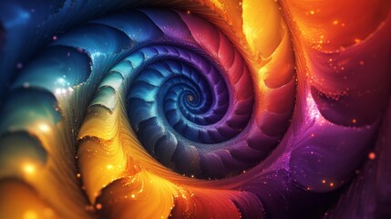 Canvas Print - Colorful Spiral Abstract Art