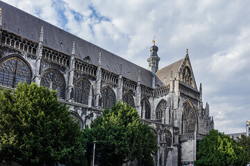 Wall Mural - Roman Catholic Saint James's Church or Church of St. James the Less (Eglise Saint-Jacques-le-Mineur); originally the abbey church of Saint James Abbey (founded in 1015). LIEGE, BELGIUM.