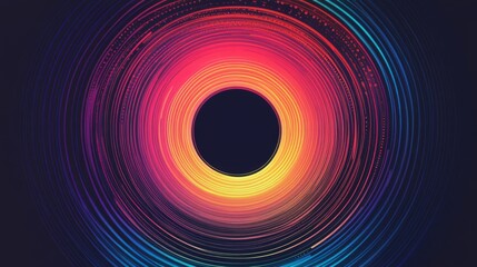 Poster - Colorful Vortex of Light and Energy