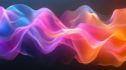 Poster - Colorful Abstract Wave Art