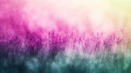 Canvas Print - Colorful Dreamy Field