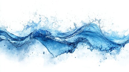 Sticker - Blue Water Wave Splash