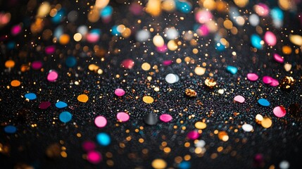 Poster - Festive Confetti Bokeh Background