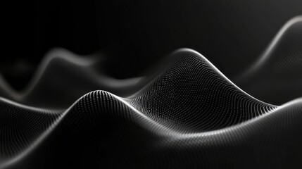 Wall Mural - Abstract Digital Waveform Background