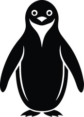 Canvas Print - penguin icon silhouette illustration artwork 