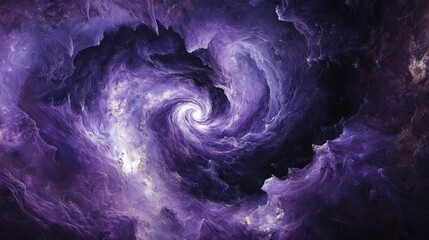 Poster - Mesmerizing Purple Cosmic Swirl