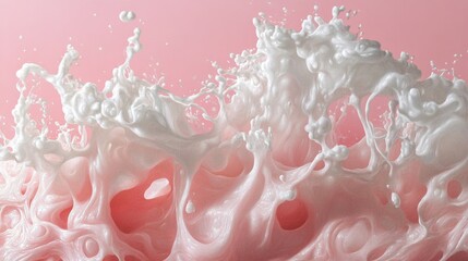 Canvas Print - Creamy Splash Art