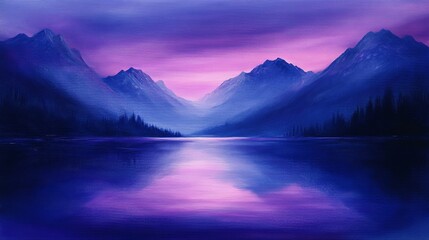  Majestic Twilight Mountain Lake