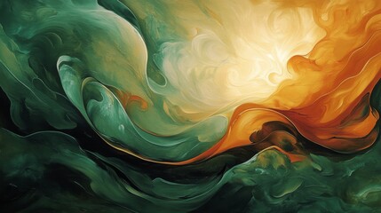 Wall Mural - Abstract Fluid Art