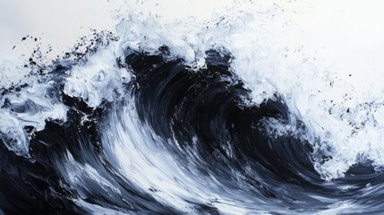 Wall Mural - Abstract Ocean Wave Art