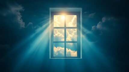 Canvas Print - Heavenly Light Through Window