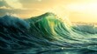© Sandu - Majestic Ocean Wave at Sunrise