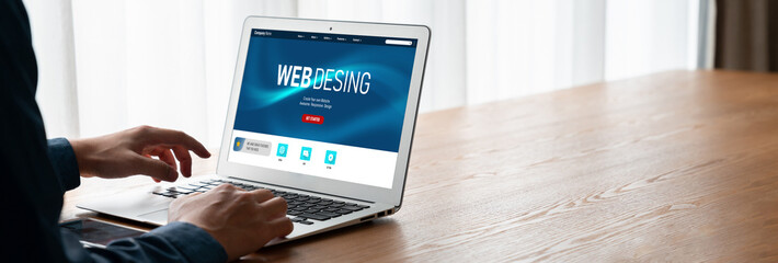 Website design software provide modish template for online retail business and e-commerce