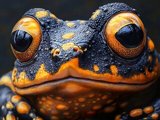 Sticker - Close Up of a Frog's Eye: Nature's Beauty in Detail