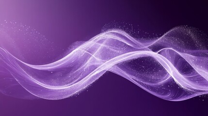 Wall Mural - Abstract Purple Wave Background