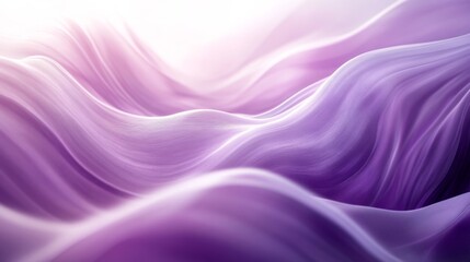 Canvas Print - Abstract Fluid Wave in Purple