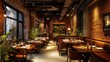 © Naturalis - Cozy and Rustic Restaurant Interior with Brick Walls