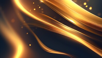 Wall Mural - Elegant abstract gradient backdrop with a soft, blurred golden glow