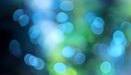 Wall Mural - Abstract blue-green bokeh with bright blurred background creating a vibrant and colorful wallpaper effect