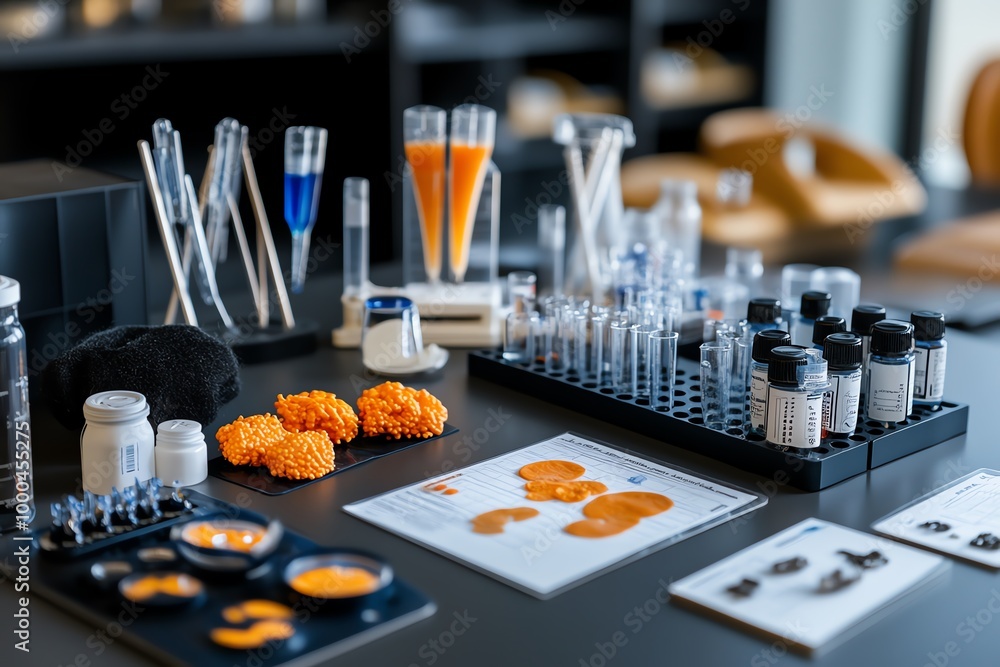 Hands-on science kit with educational materials for a classroom ...