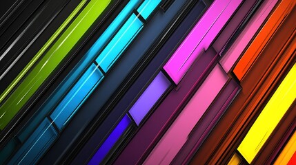 A vibrant arrow designed with a bright, colorful glass effect, presented from a front view. This striking image showcases the arrow's glossy surface, reflecting a spectrum of colors that evoke a sense