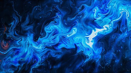 Poster - Blue paint texture background. Abstract background of blue fire paint texture