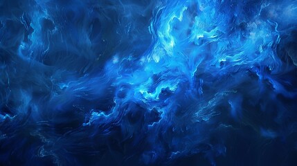 Poster - Blue paint texture background. Abstract background of blue fire paint texture