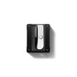 © PrimeMockup - Black pencil sharpener isolated on a transparent background, PNG. High resolution.