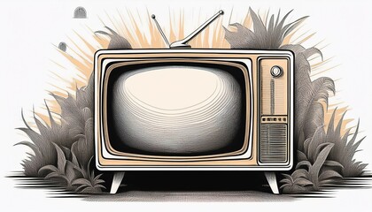 retro tv set