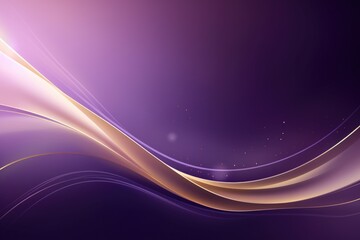 Violet background with gold wave HD wallpaper corporate template copy space