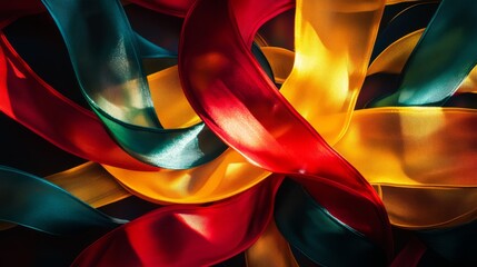 Colorful Ribbons Abstract