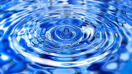 Wall Mural - Blue_ripple_background_